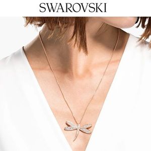 Swarovski Rose Gold Plated Eternal Flower Necklace